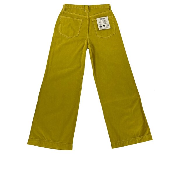 Etica Wide Leg Devon Antique Moss High Rise Jeans Pants Womens 26 x 31 NWT - Picture 4 of 5